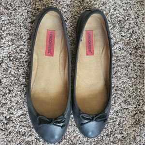 London Rebel black ballet flats